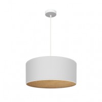 Distribuidor - Lâmpadas Diversas | Colgantes Moderno | COLGANTE TANIA 1XE27 BLANCO/BLANCO-MADERA CLARA REGX50X50 CM Ref: 188395001